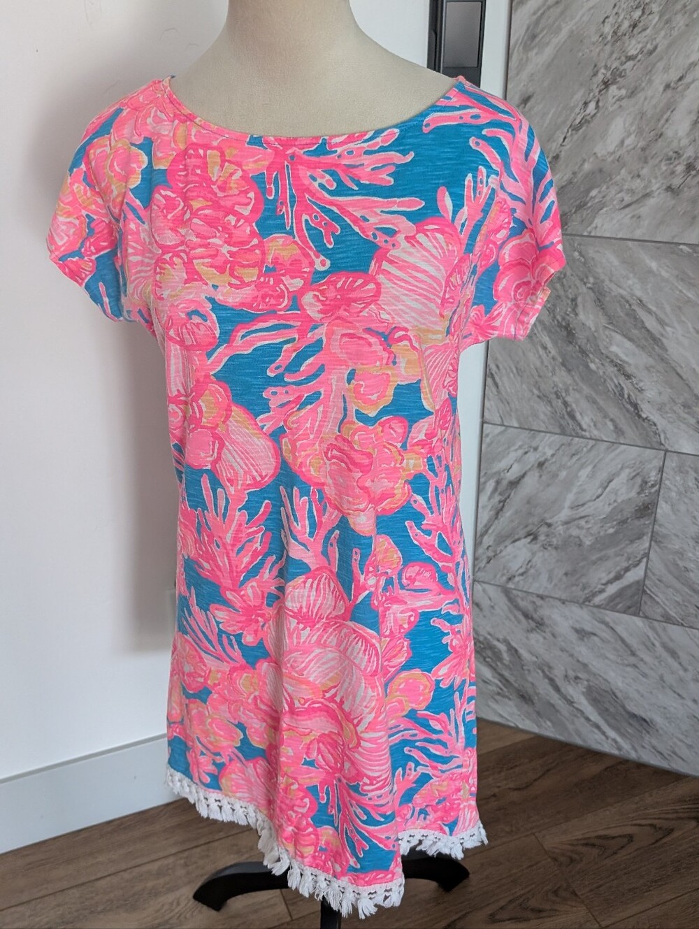 Lilly Pulitzer Pink and Blue Floral Dress